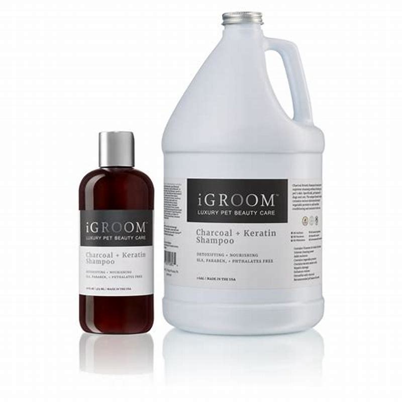 iGroom Sampon cu carbune activ si keratina 473ml - imagine produs
