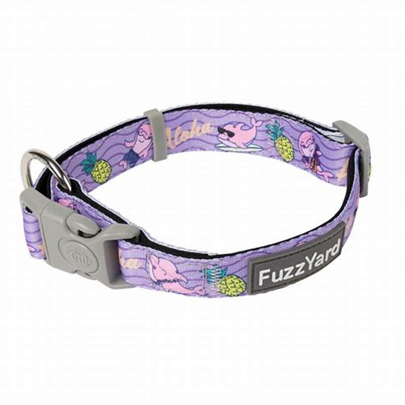 FuzzYard Neoprene Collar Aloha Dolphins XS - imagine produs