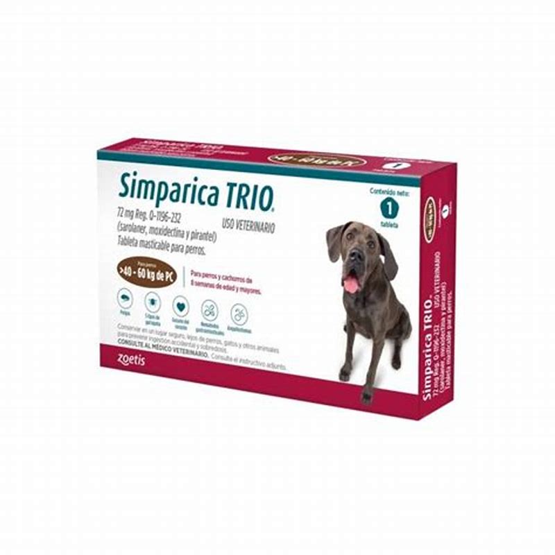 Simparica Trio caini (40-60 kg)-cpr.mast. x 3-Zoetis BE - vedere frontală