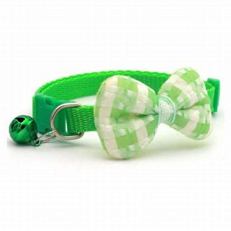 Cheerhunting zgarda pentru catei cu papion floare verde L - imagine produs