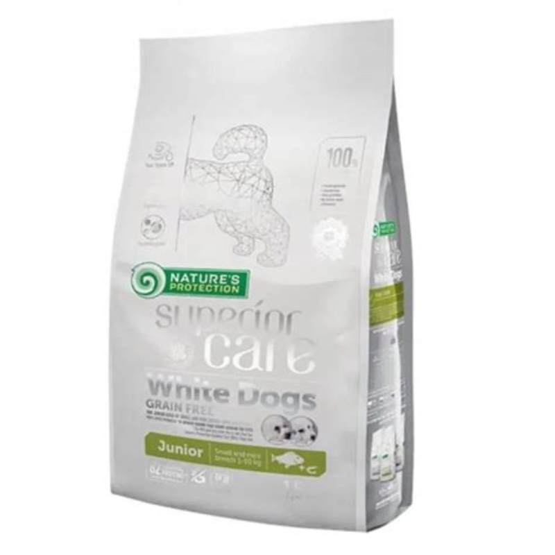 Nature's Protection White Dogs MINI peste alb 1.5 kg - imagine produs