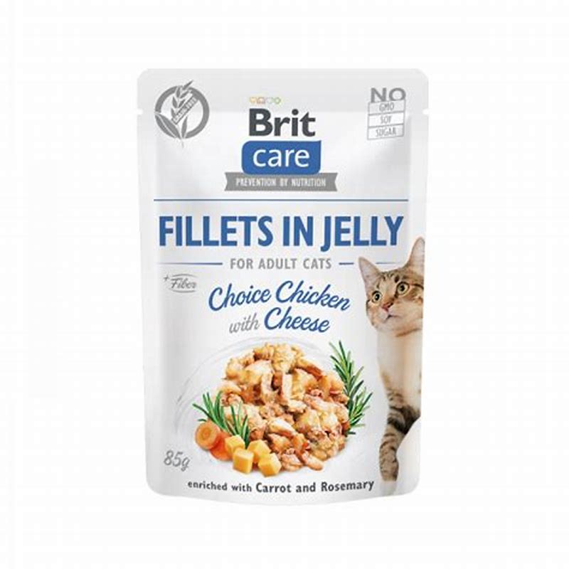 Brit Care Cat Fillets In Jelly Choice Chicken With Cheese 85 G - imagine produs