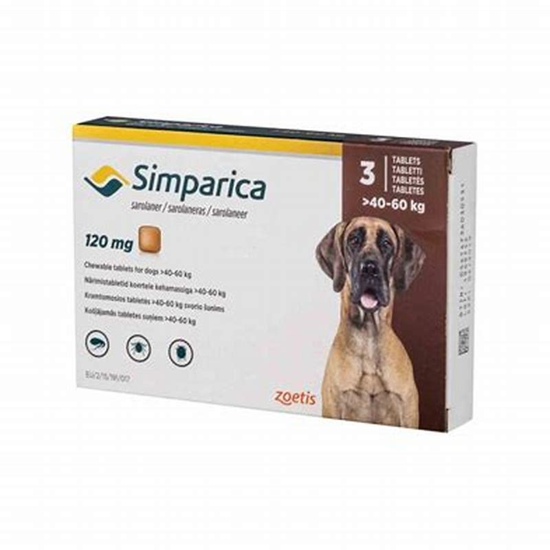 Simparica 120mg (40-60kg) x 3 tab - imagine produs