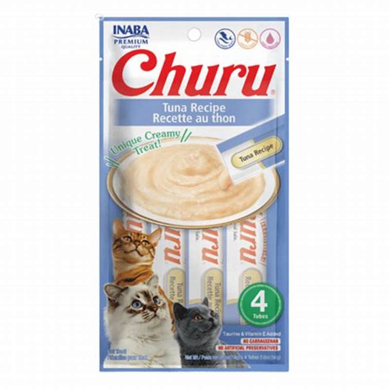 Churu Cat Tuna & Salmon Creamy 14 Gr X 4 - vedere frontală