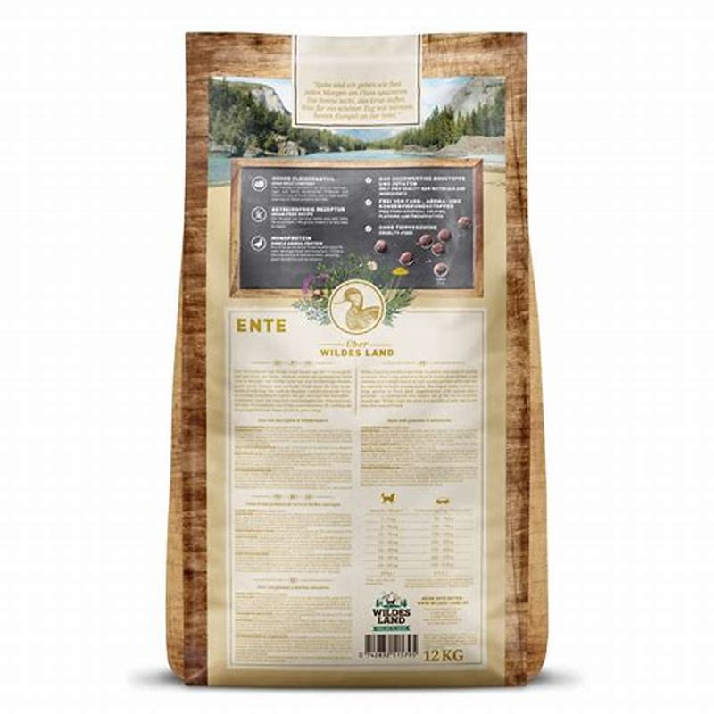 Wildes Land Hrana uscata pentru caini Puppy rata, pui si cartofi 12 kg - detalii ambalaj