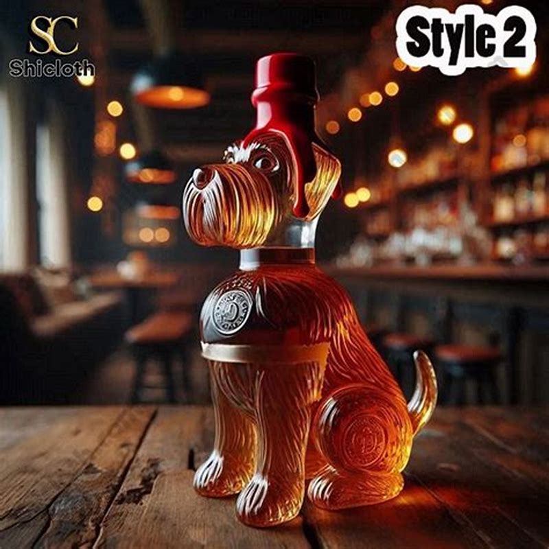 Dog Commets bottle - vedere frontală