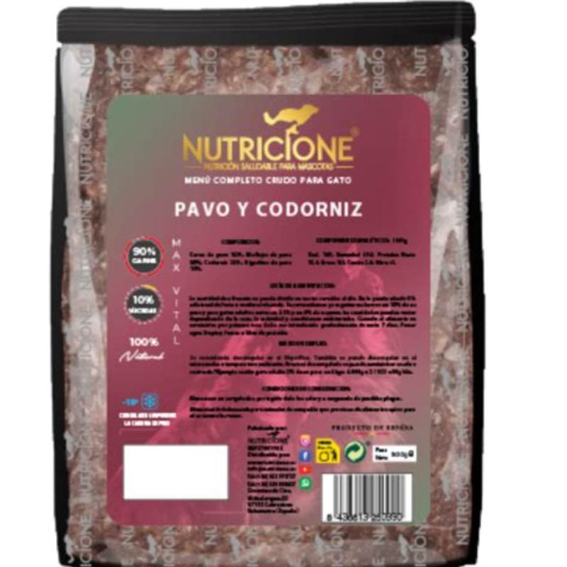 Nutricione conserve pentru pisici cu sardine BARF cu sardine 400 g - detalii ambalaj
