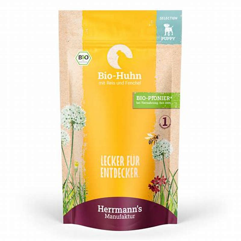 Hermann's Manufaktur Selection Puppy hrana umeda BIO cu vita si mere 150 g - imagine produs