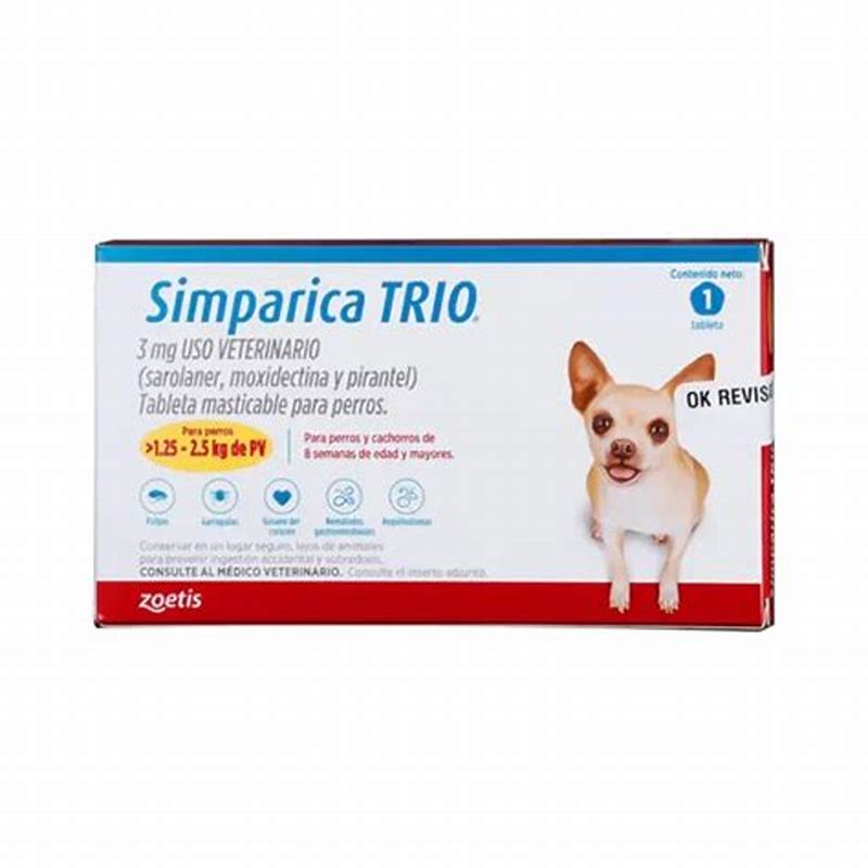 Simparica Trio 3mg (1.3-2.5kg) x 3 tab - imagine produs