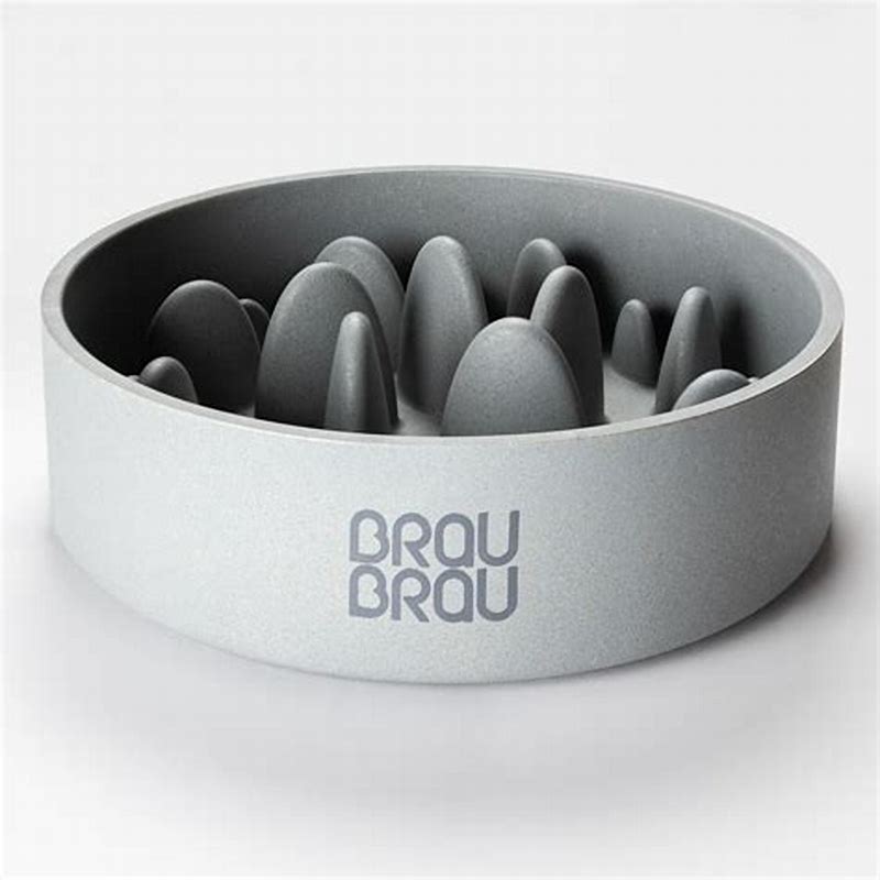 Bol Bamboo Slow Dining Gri BRAUBRAU (Câini & Pisici) S - imagine produs