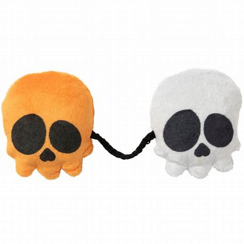 FuzzYard Halloween Cat Toy - Scully & Sully Skeleton String - vedere frontală