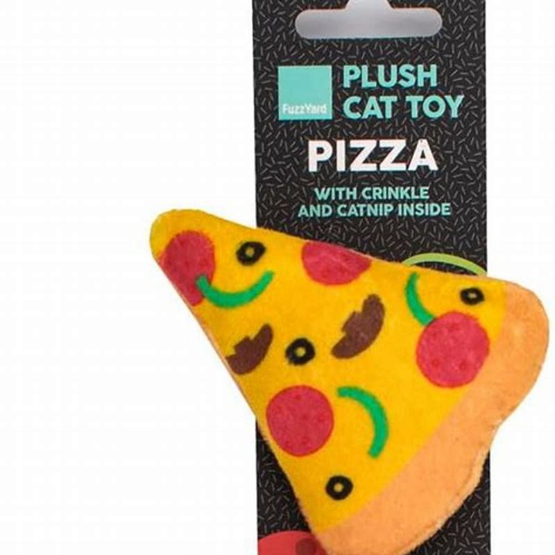 FuzzYard Cat Toy - Pizza 3 on a string - imagine produs