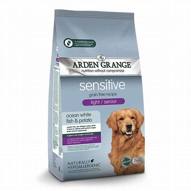 Arden Grange Hrana Sensitive Light/ Senior Grain free pentru caini adulti cu peste oceanic proaspat - imagine produs