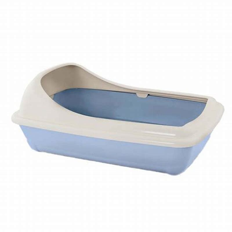 Litiera Birba cu margine L- 56x39x21.5cm Mocaccino - imagine produs