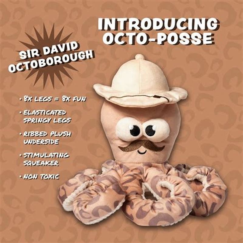 FuzzYard Toy - Octo-Pose - Sir David Octoborough - detalii ambalaj