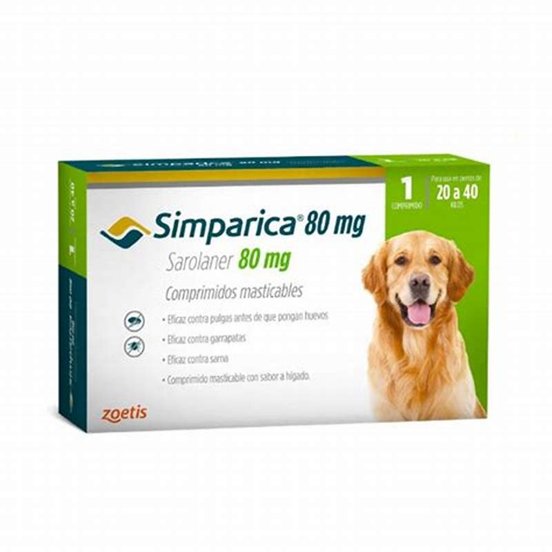 Simparica 80mg (20-40 kg) x 3 tab - vedere frontală