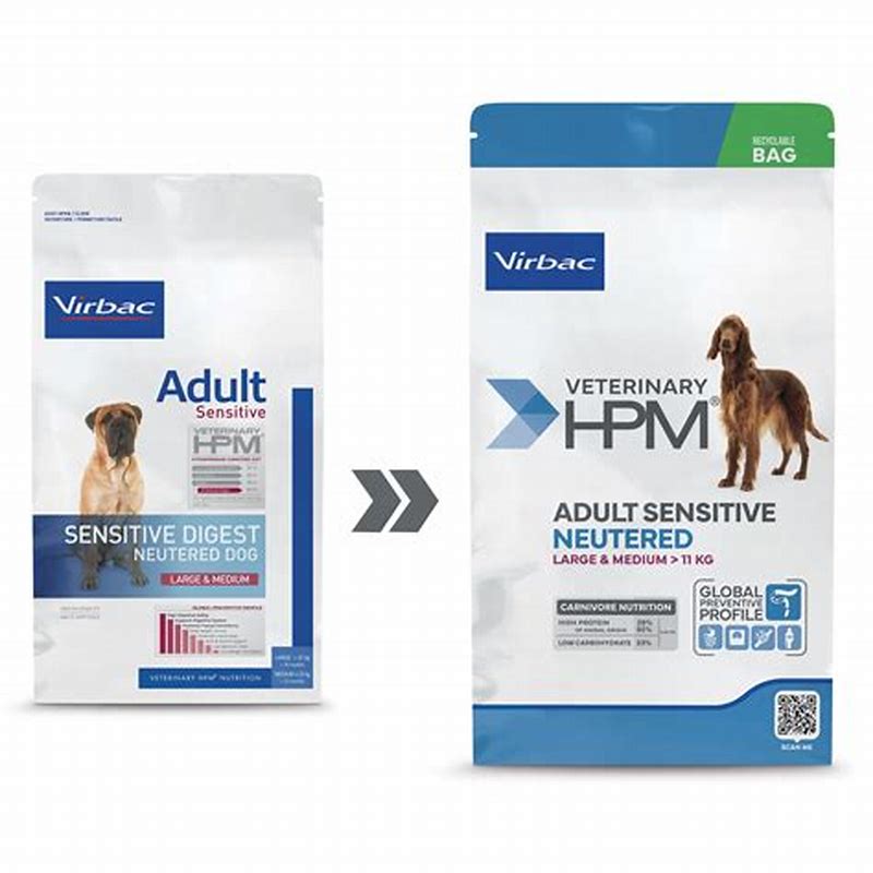 HPM Adult Dog Sensitive Digest Large+Medium x 3kg-Virbac FR - vedere frontală