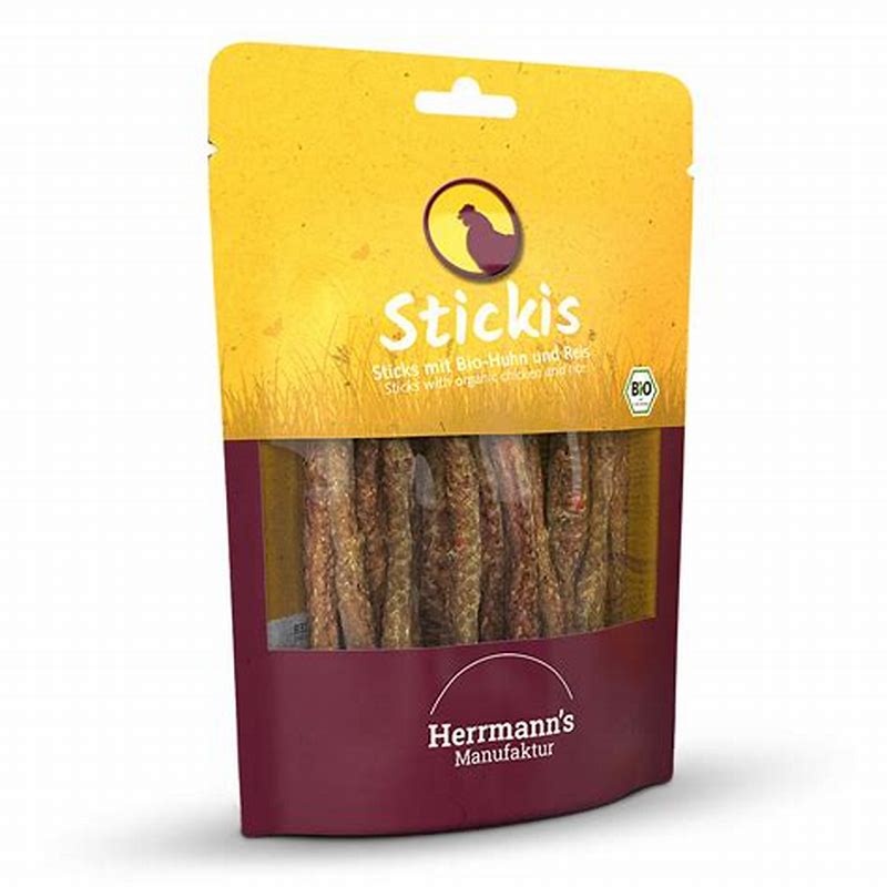 Hermann's Manufaktur Stickis recompense BIO cu carne de capra 80 g - imagine produs