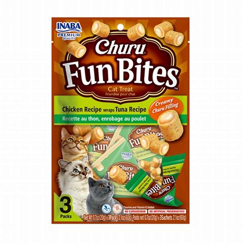 Churu Cat Fun Bites Chicken & Tuna & Cheese Recipe 12 Gr X 8 - imagine produs