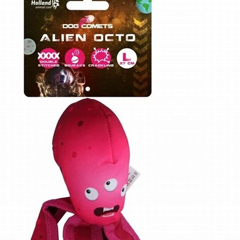Dog Comets Alien Octo Pink L - detalii ambalaj