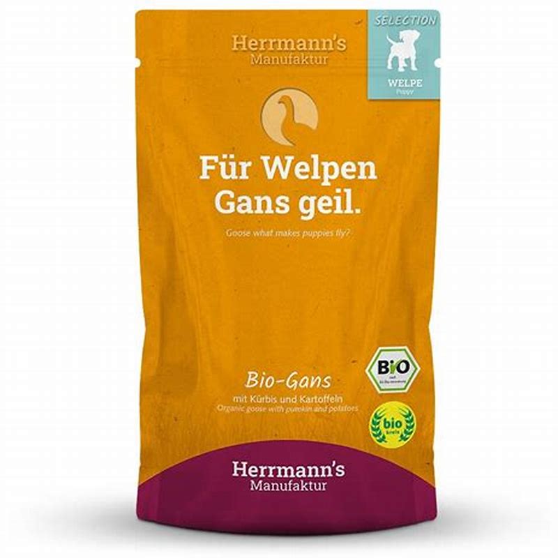 Herrmann's Manufaktur Selection Puppy Bio Gans mit Kürbis und Kartoffel 150 g - imagine produs