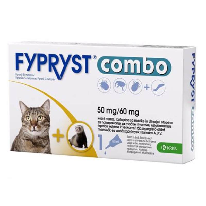Fypryst Combo Cat 50g x 3 pip - vedere frontală