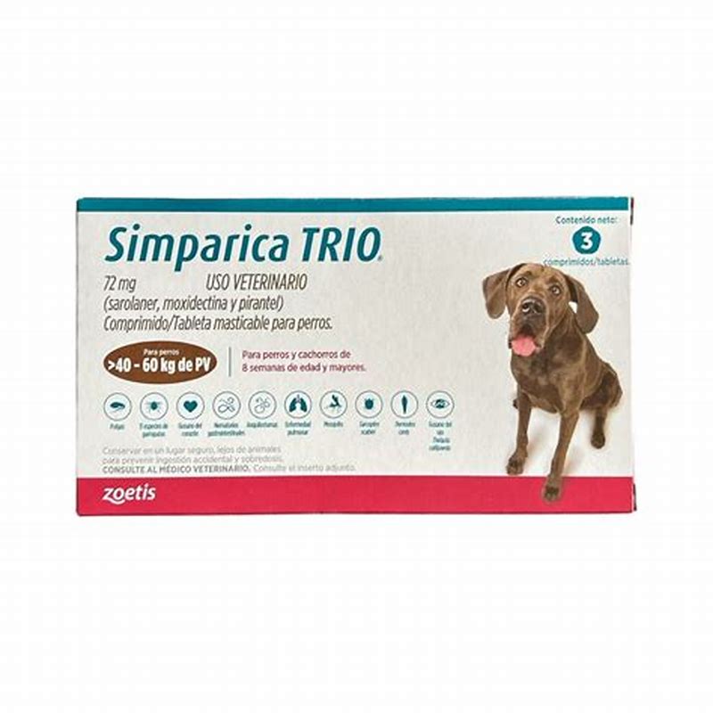 Simparica Trio 72mg (40.1-60kg) x 3 tab - vedere frontală