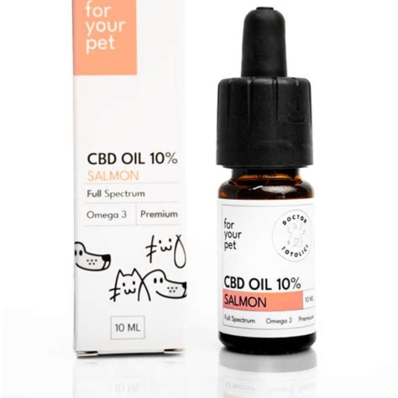 Ulei de CBD 5% pentru Câini și Pisici Aromă de Somon Doctor Totolici, 10ml - imagine produs