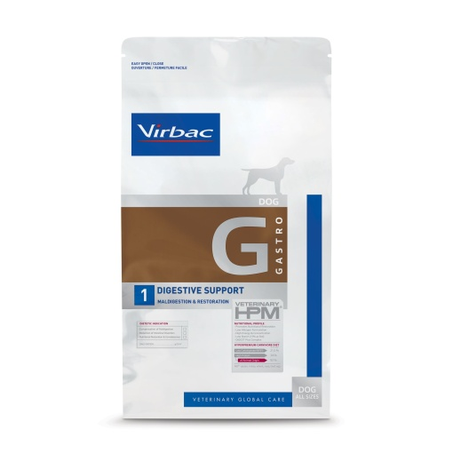 Virbac HPM G1 Dog Gastro Support x 1.5kg-Virbac FR