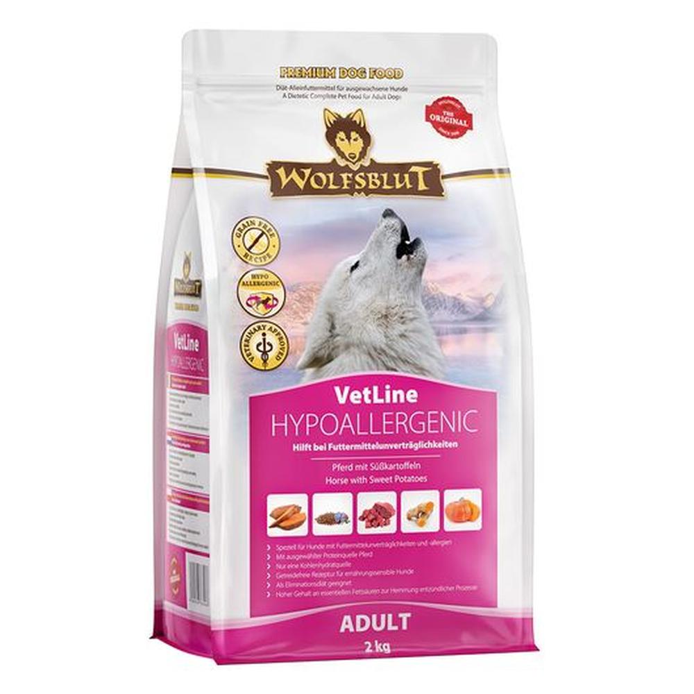 Wolfsblut Hypoallergenic – Dietă Veterinară Hipoalergenică pentru Câini 2 KG| Cal, Fără Cereale, Anti-Inflamator, Eliminare Alergeni