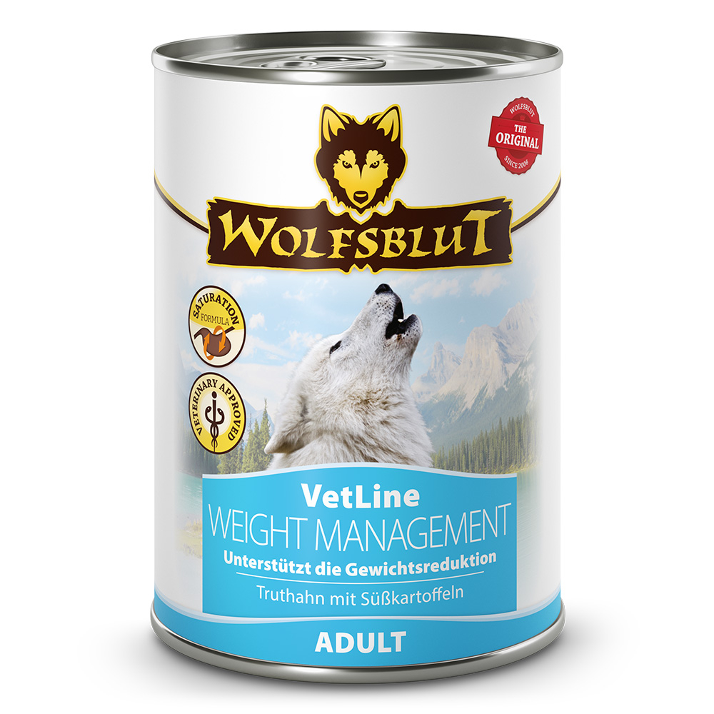 Wolfsblut VetLine Weight Management 395 g – Hrană Umedă Dietetică pentru Câini | Control Greutate & Diabet | Low Fat, High Protein
