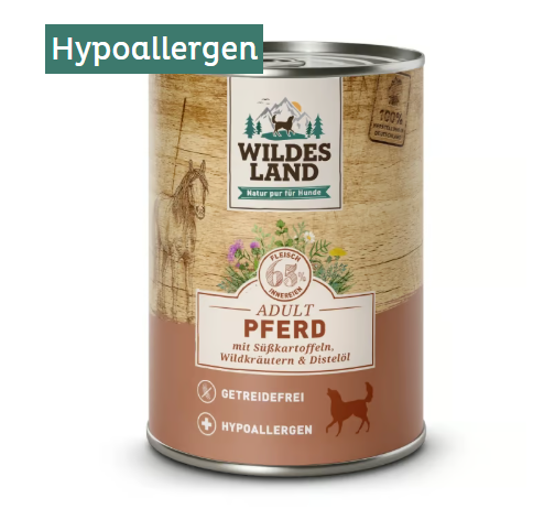 Wildes Land hrana umeda cu carne de cal 400 g