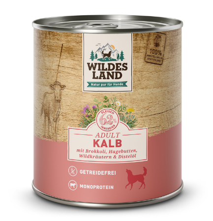 Wildes Land Hrana umeda pentru caini cu carne de vitel 800 g