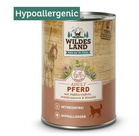 Wildes Land hrana umeda pentru caini cu carne de cal 400 g