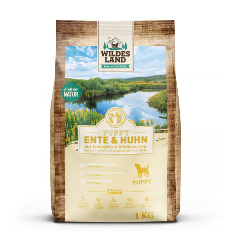 Wildes Land Hrana uscata pentru caini Puppy rata 1 kg