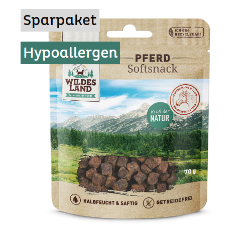 Wildes Land Recompense soft cu carne de cal 50 g