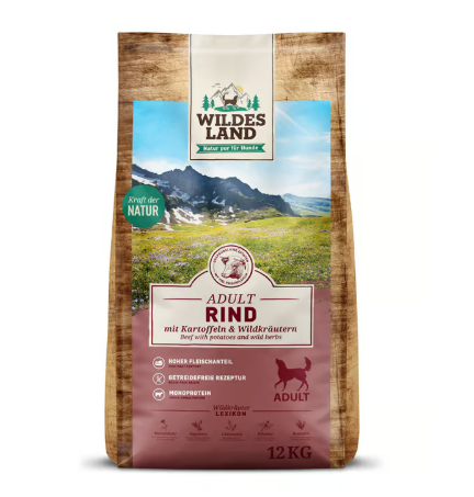 Wildes Land Hrana uscata pentru caini cu vita si cartofi 12 kg