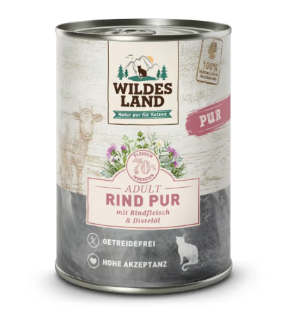Wildes Land Hrana umeda pentru pisici cu vita 400 g