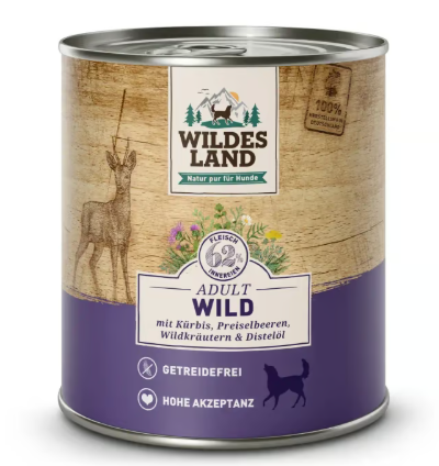 Wildes Land Hrana umeda pentru caini vanat cu dovleac 800 g