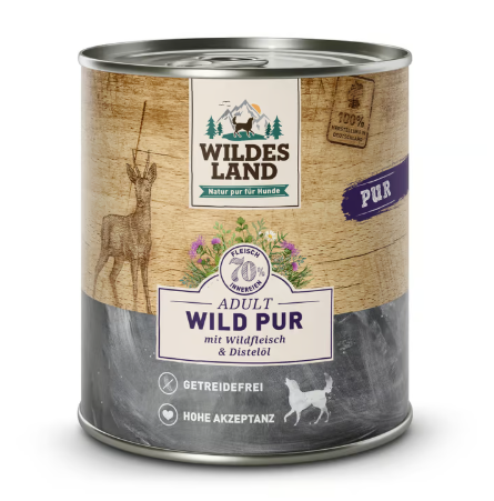 Wildes Land PUR hrana umeda pentru caini cu vanat 800 g