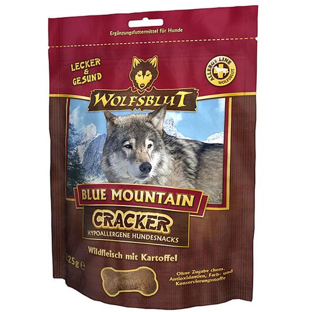 WOLFSBLUT Cracker Blue Mountain, Vânat & Iepure, 30% Proteine, 225g