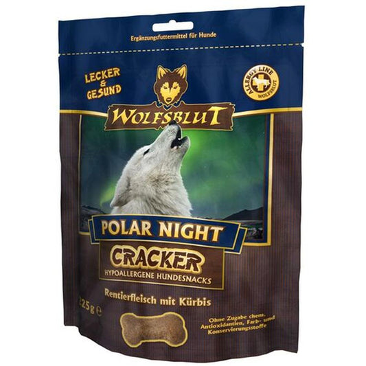 WOLFSBLUT Cracker Polar Night, Ren 51% & Dovleac, Fără Cereale, 225g